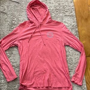 Vineyard Vines Women's Coral Pink Lightweight Hoodie